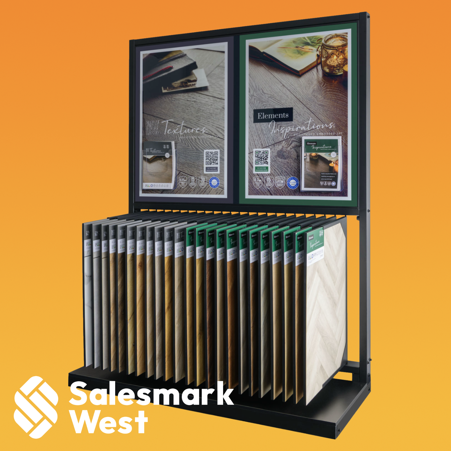 Elements Inspirations & Testures® swing arm display stand